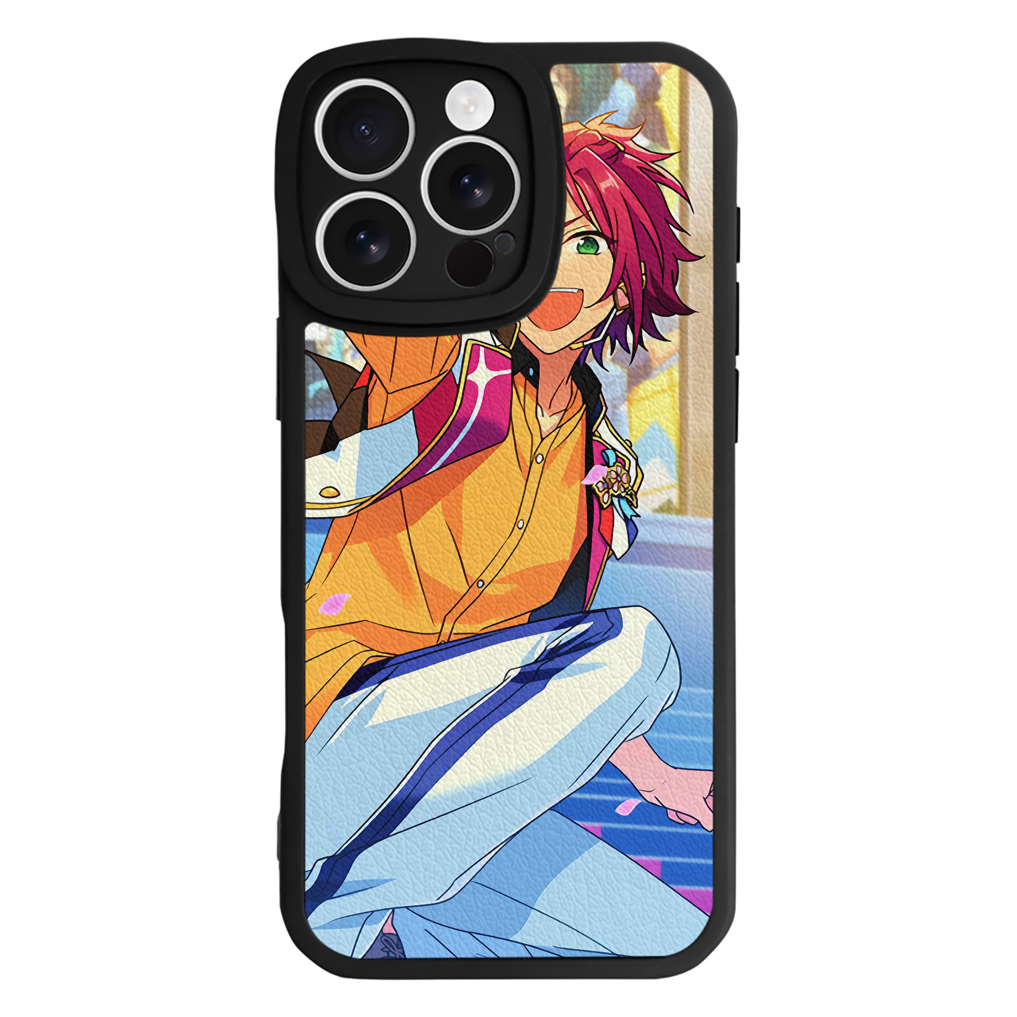 （画像用） あんさんぶるスターズ! Ensemble Stars 【iPhone 16シリーズ対応】シリコンスマホケース（レザー調） 材質：シリコン